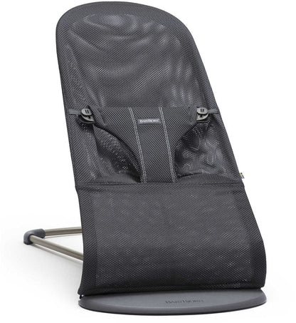 BabyBjörn Bouncer Bliss, Dark Gray Frame Mesh Anthracite - 006013US