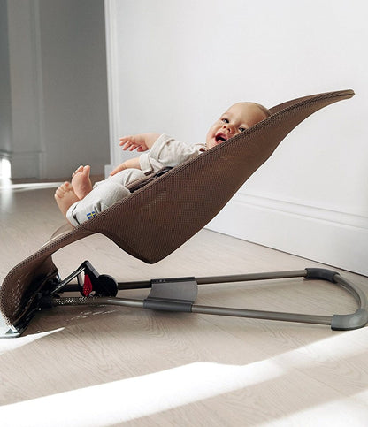 BabyBjörn Bouncer Bliss, Dark Gray Frame Mesh Cocoa - 006011US