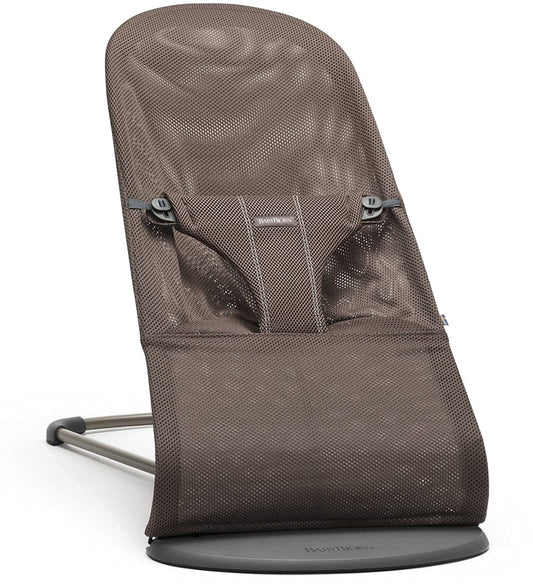 BabyBjörn Bouncer Bliss, Dark Gray Frame Mesh Cocoa - 006011US