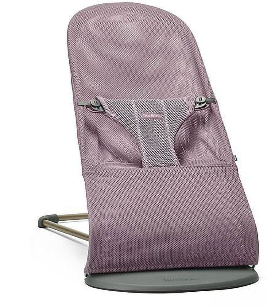 BabyBjorn Bouncer Bliss, Dark Gray Frame Mesh Lavender - 006010US