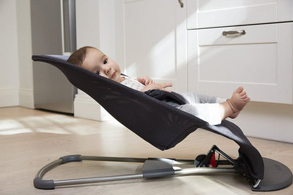 BabyBjörn Bouncer Bliss, Dark Gray Frame Mesh Navy Blue - 006003US