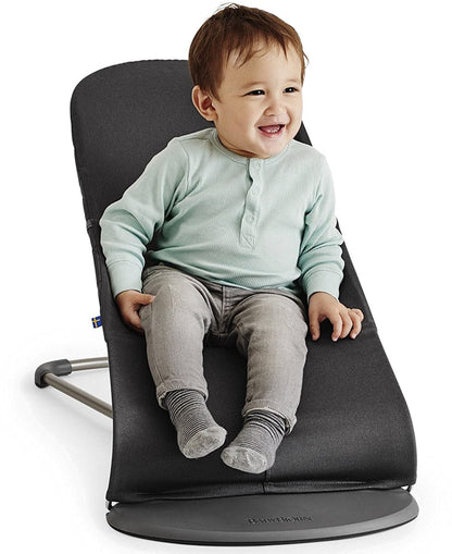 BabyBjörn Bouncer Bliss, Dark Gray Frame Mesh Navy Blue - 006003US