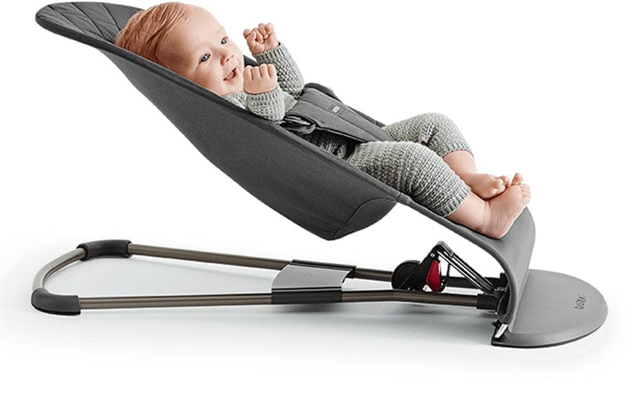 BabyBjörn Bouncer Bliss, Dark Gray Frame Mesh Pearly Pink - 006001US