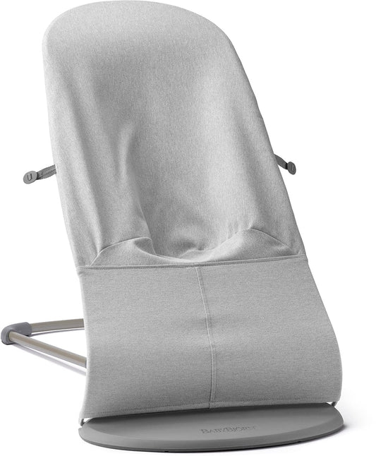 BabyBjorn Bouncer Bliss, Dark Gray Frame Woven Melange, Light Gray - 006029US