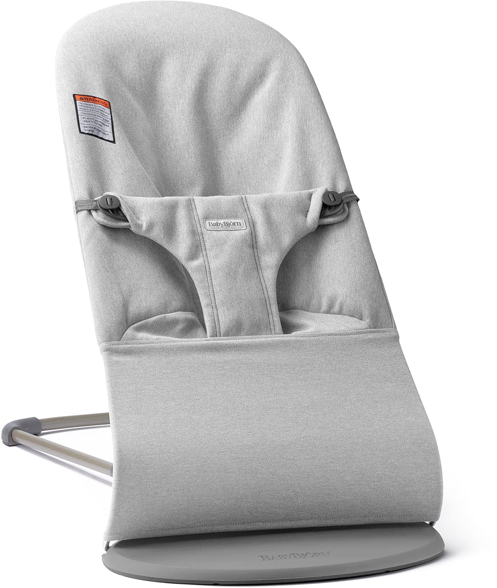 BabyBjorn Bouncer Bliss, Dark Gray Frame Woven Melange, Light Gray - 006029US