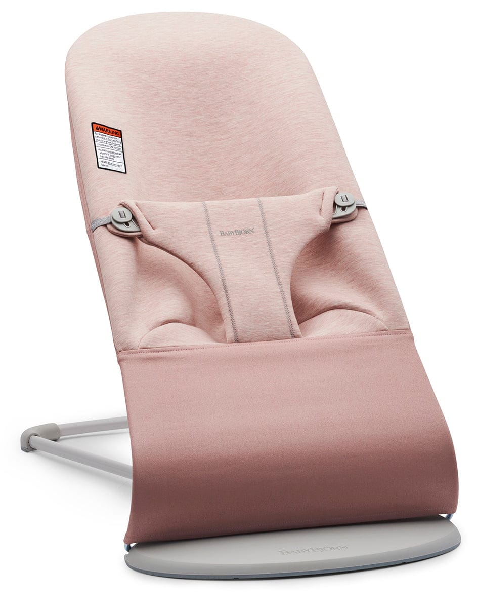 BabyBjörn Bouncer Bliss, Light Gray Frame 3D Jersey Light Pink - 006177US