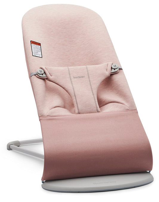 BabyBjörn Bouncer Bliss, Light Gray Frame 3D Jersey Light Pink - 006177US