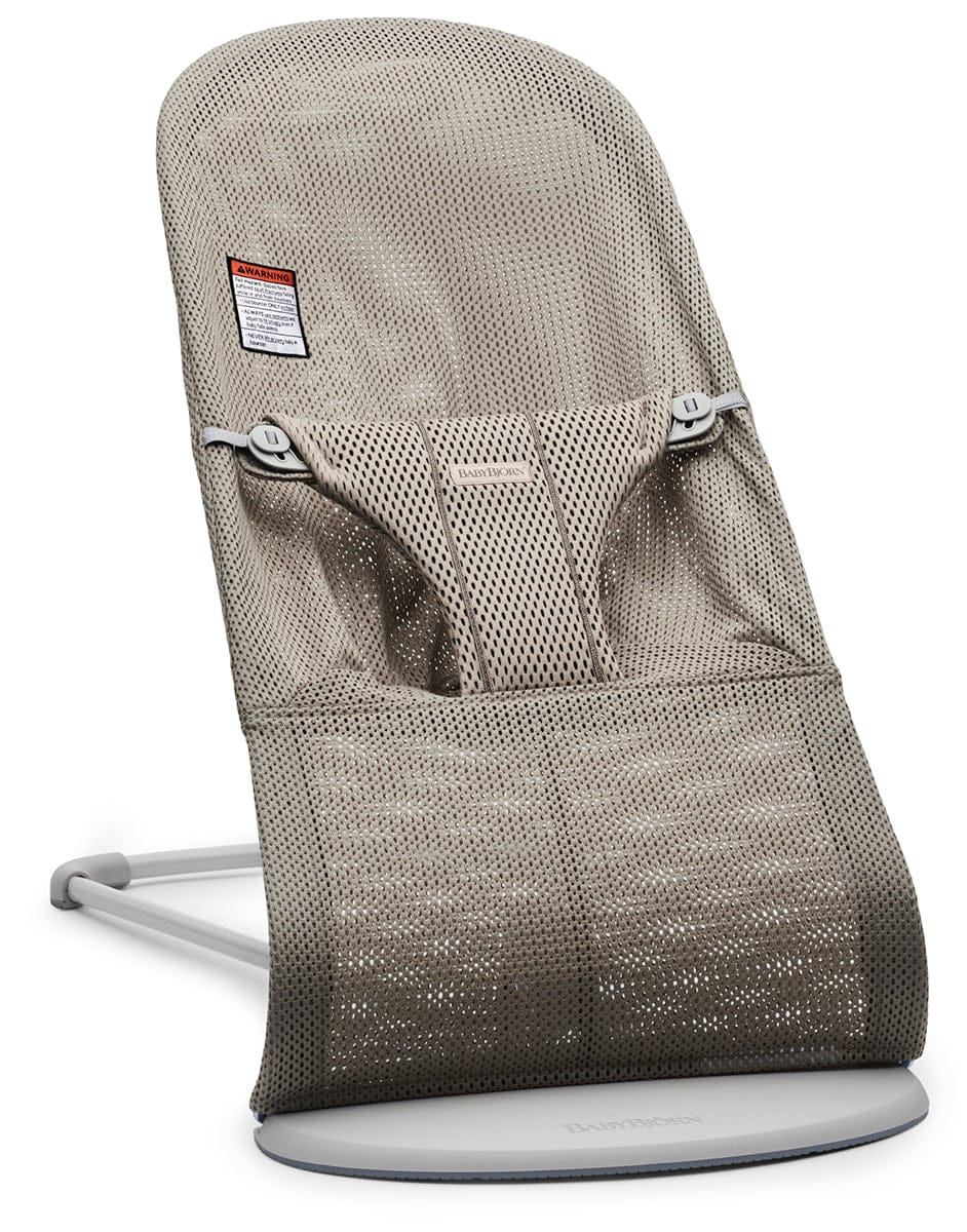 BabyBjörn Bouncer Bliss, Light Gray Frame Mesh Beige Gray - 006102US