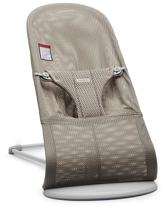 BabyBjörn Bouncer Bliss, Light Gray Frame Mesh Beige Gray - 006102US
