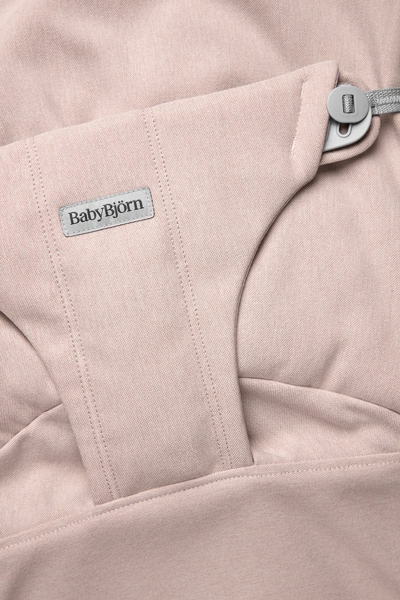 BabyBjorn Bouncer Bliss, Light Gray Frame Woven Melange, Light Pink - 006028US