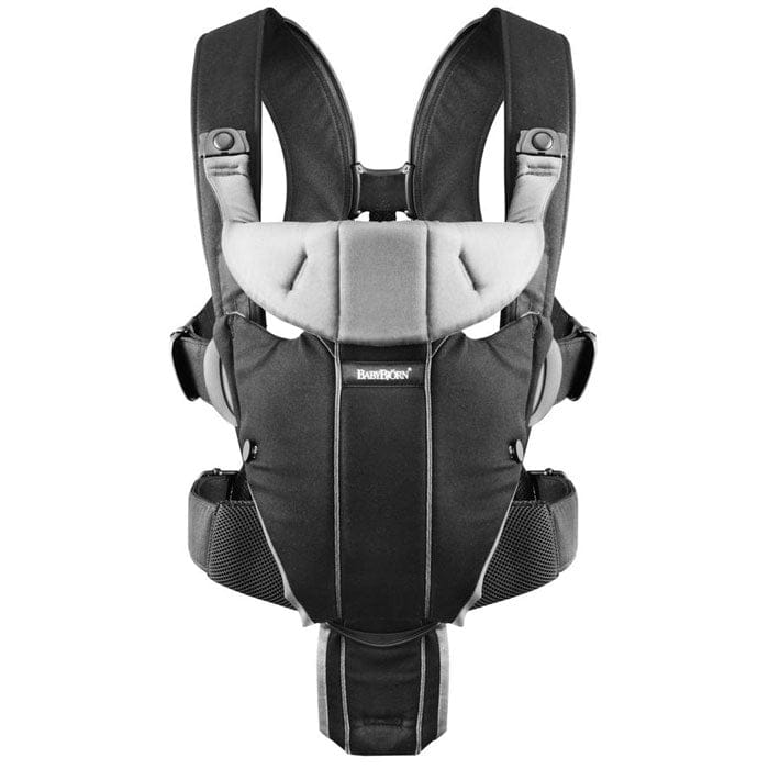 BabyBjörn Miracle Baby Carrier - Black/Silver - 096065US