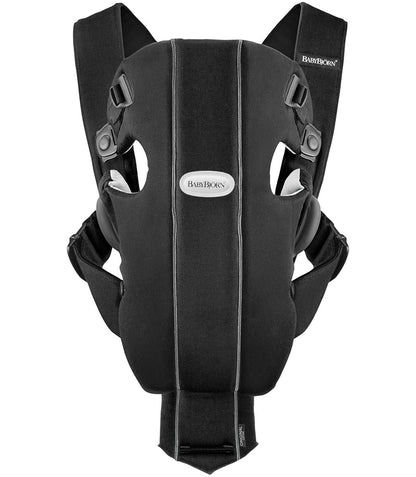 BabyBjörn Original Baby Carrier, Organic - Black & Silver - Ltd Edition