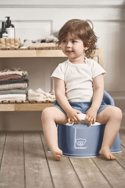 BabyBjorn Potty Chair - Deep Blue/White - 055269US