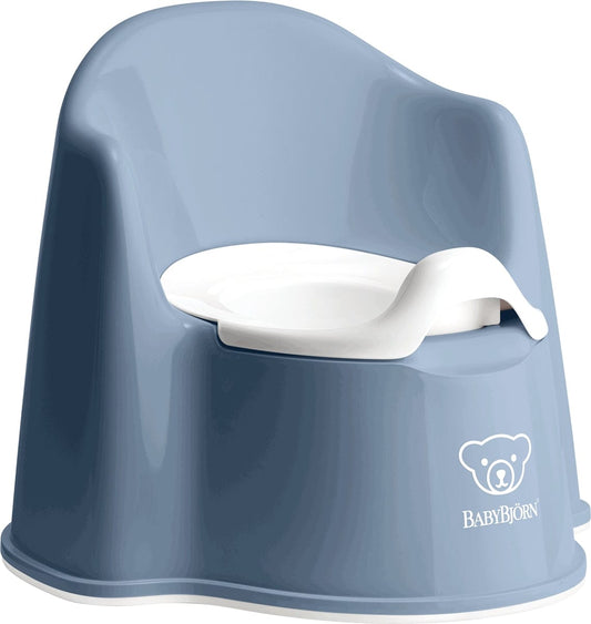 BabyBjorn Potty Chair - Deep Blue/White - 055269US