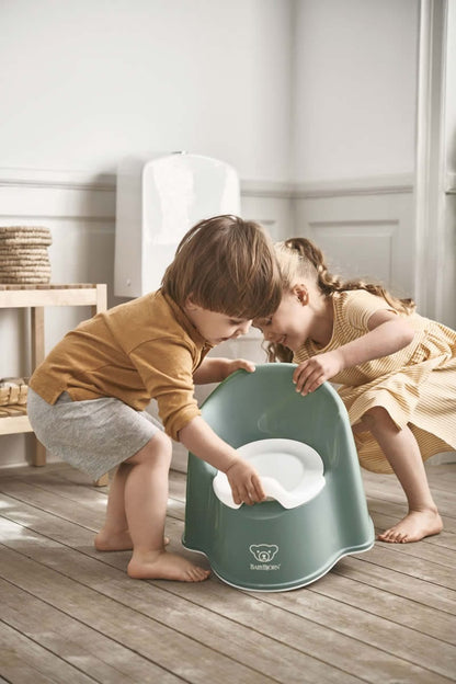 BabyBjorn Potty Chair - Deep Green/White - 055268US