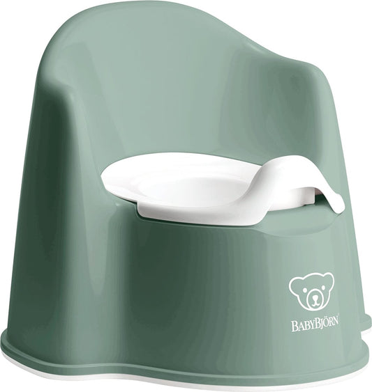 BabyBjorn Potty Chair - Deep Green/White - 055268US