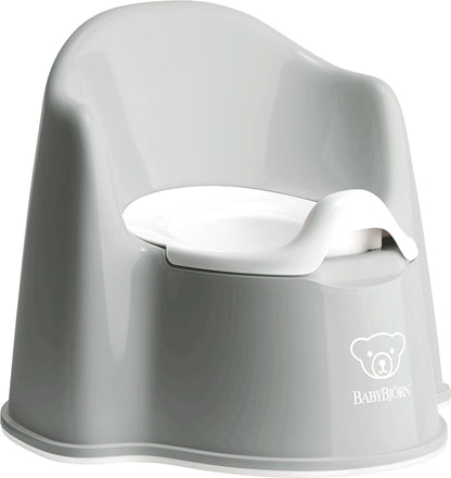 BabyBjorn Potty Chair - Grey/White - 055225US
