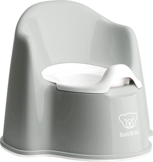 BabyBjorn Potty Chair - Grey/White - 055225US