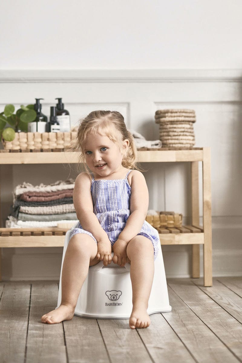 BabyBjorn Potty Training Bundle - White / Grey - 055221US-058025US-061221US