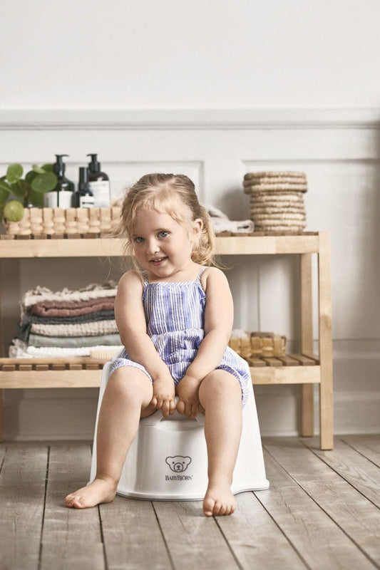 BabyBjorn Potty Training Bundle - White / Grey - 055221US-058025US-061221US