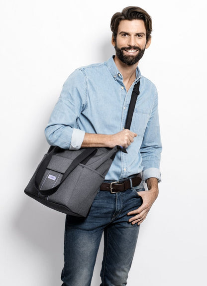 BabyBjorn SoFo Diaper Bag - Grey/Lavendar - 038088US