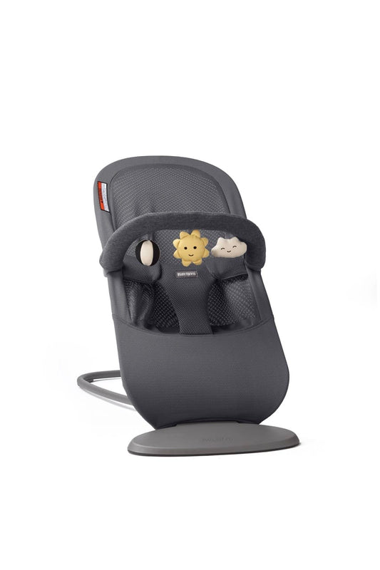 BabyBjorn toy bar with hanging sun cloud and ball shapes