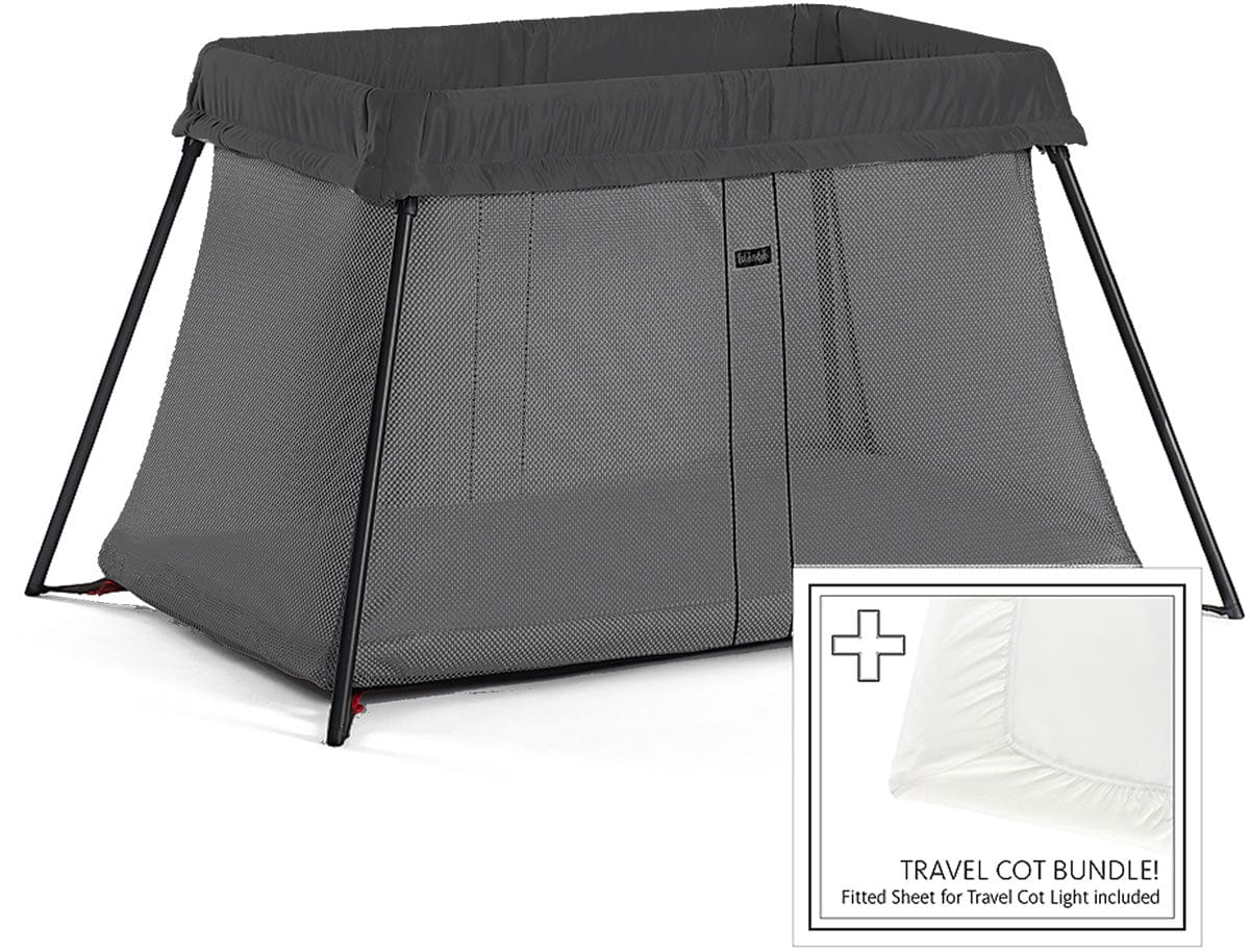 BabyBjörn Travel Crib Light Bundle - Black - 640001US