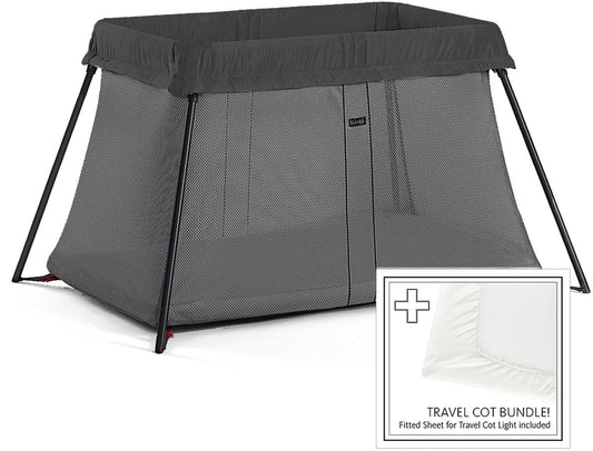 BabyBjörn Travel Crib Light Bundle - Black - 640001US