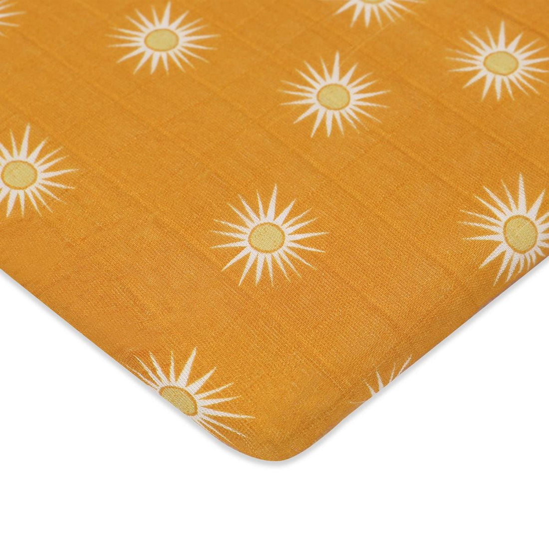 Babyletto All-Stages Bassinet Sheet in GOTS Certified Organic Muslin Cotton-Golden Hour - T26934