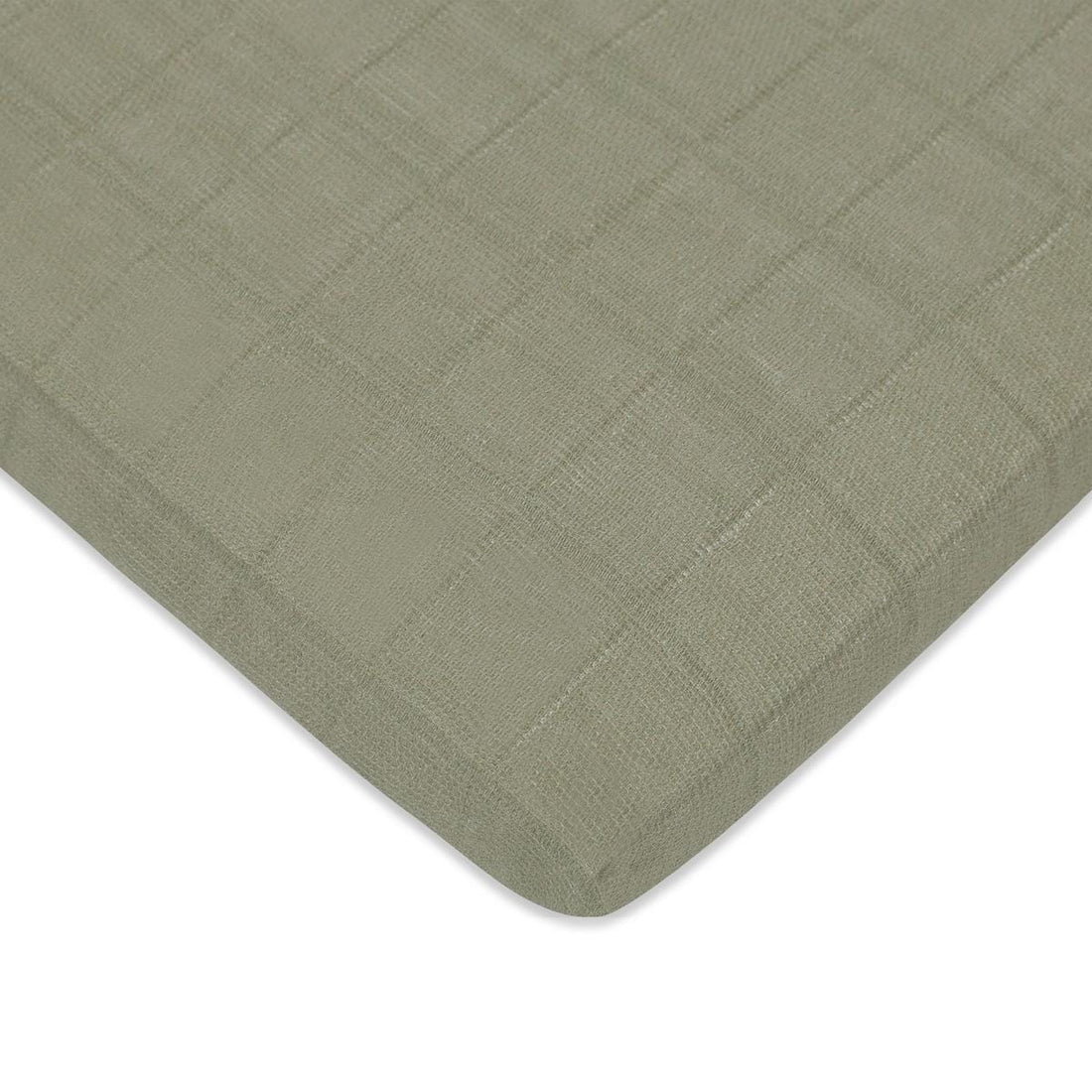Babyletto All-Stages Bassinet Sheet in GOTS Certified Organic Muslin Cotton-Matcha - T29734MCA