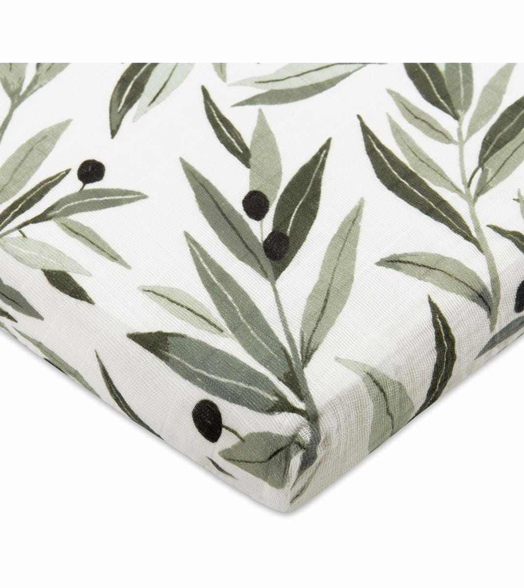 Babyletto All-Stages Midi Crib Sheet in GOTS Certified Organic Muslin Cotton-Oat Stripe - T28233