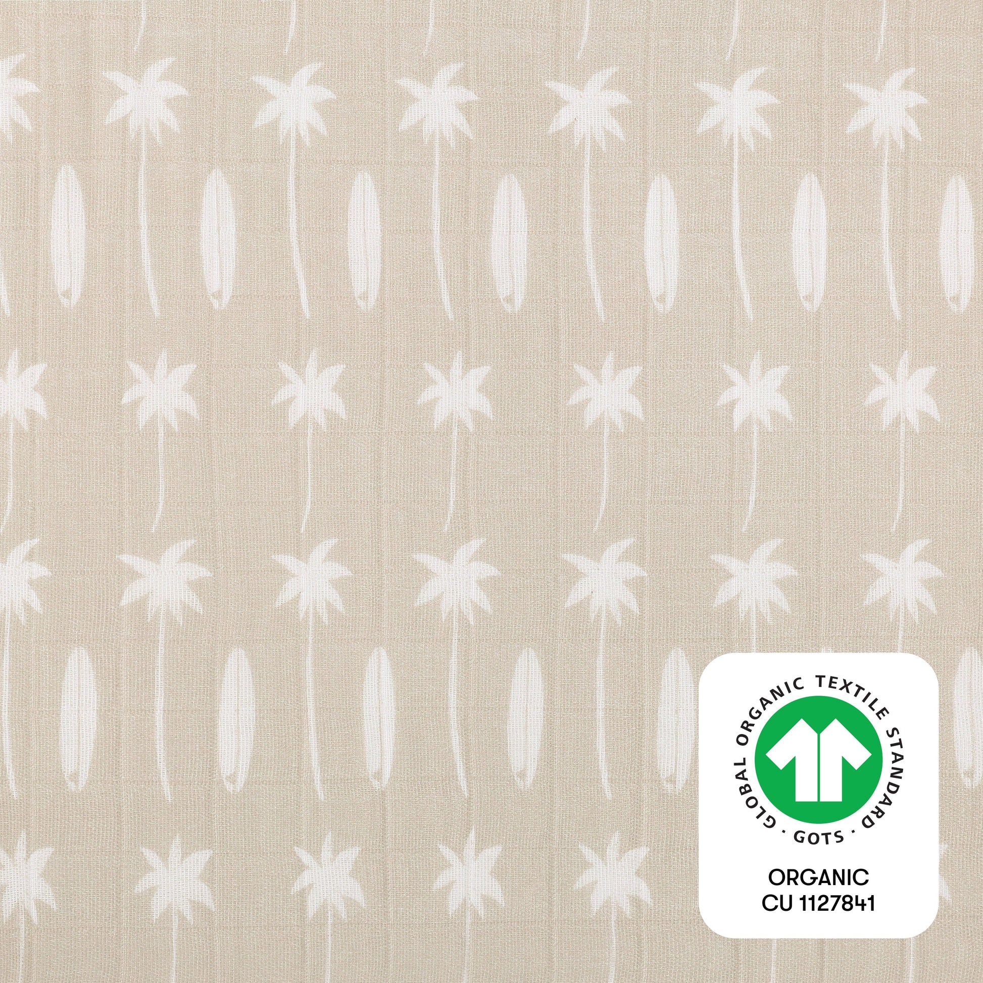 Babyletto All-Stages Midi Crib Sheet in GOTS Certified Organic Muslin Cotton - Beach Bum - T27033
