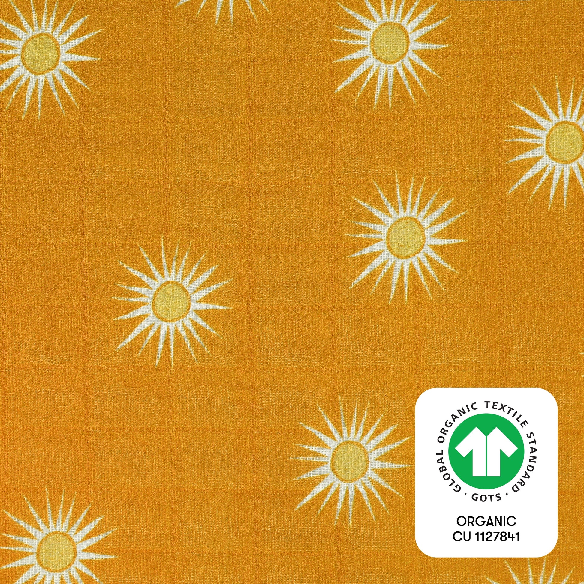 Babyletto All-Stages Midi Crib Sheet in GOTS Certified Organic Muslin Cotton - Golden Hour - T26933