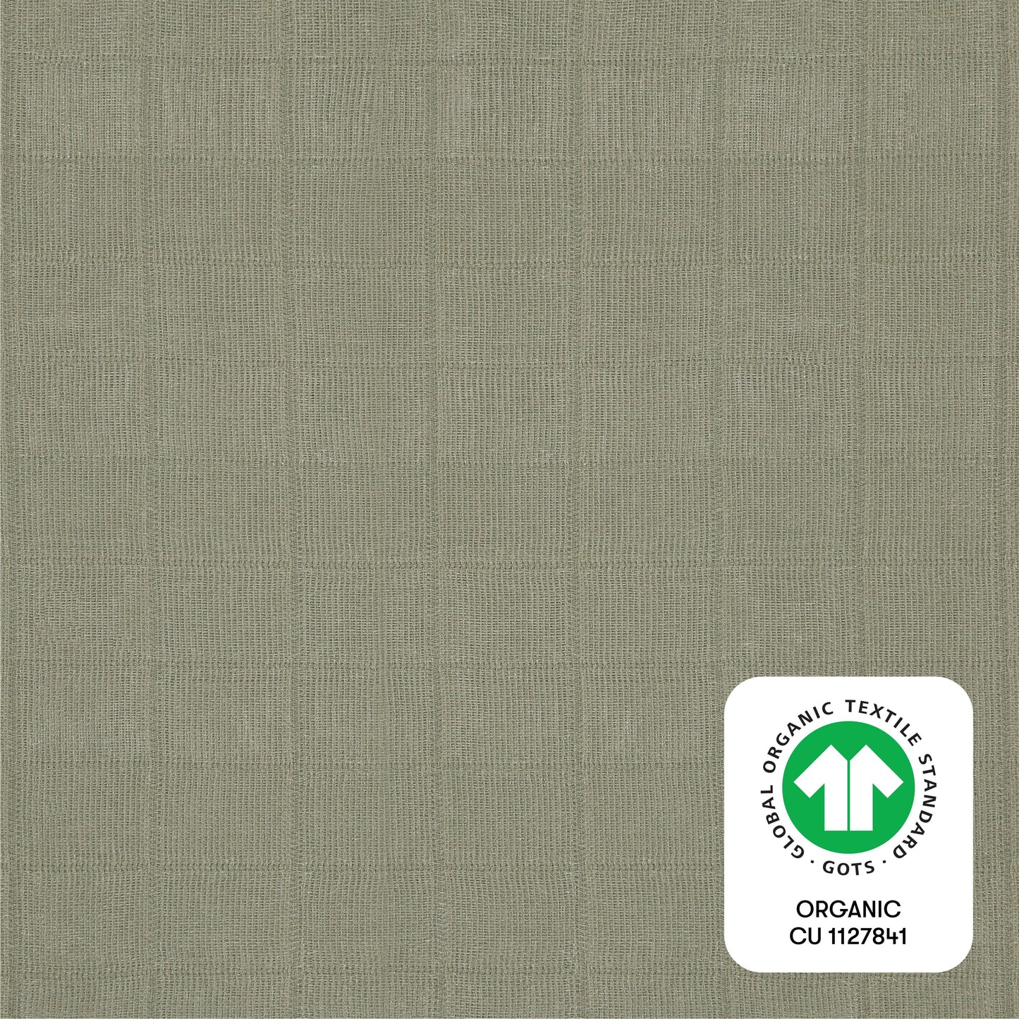 Babyletto All-Stages Midi Crib Sheet in GOTS Certified Organic Muslin Cotton - Matcha - T29733MCA