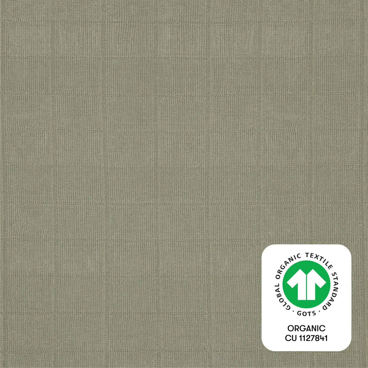 Babyletto All-Stages Midi Crib Sheet in GOTS Certified Organic Muslin Cotton - Matcha - T29733MCA