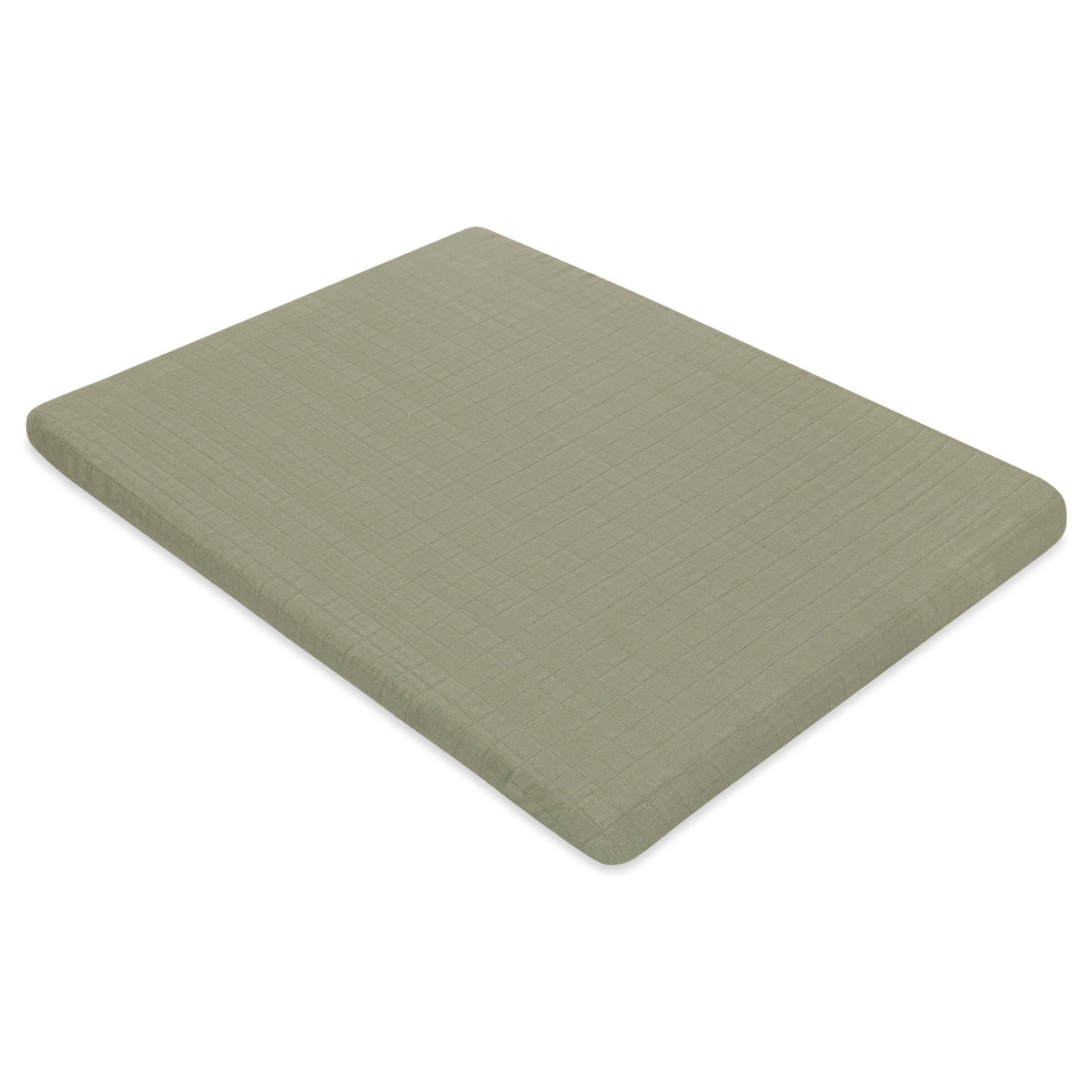 Babyletto All-Stages Midi Crib Sheet in GOTS Certified Organic Muslin Cotton - Matcha - T29733MCA