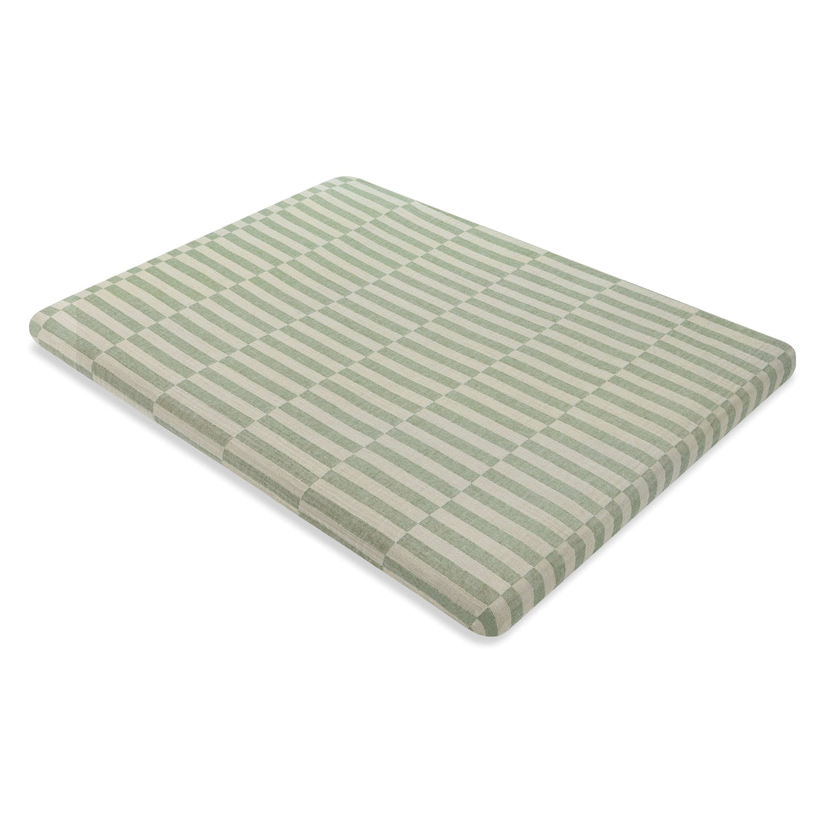 Babyletto All-Stages Midi Crib Sheet in GOTS Certified Organic Muslin Cotton - Moss Stripe - T30533