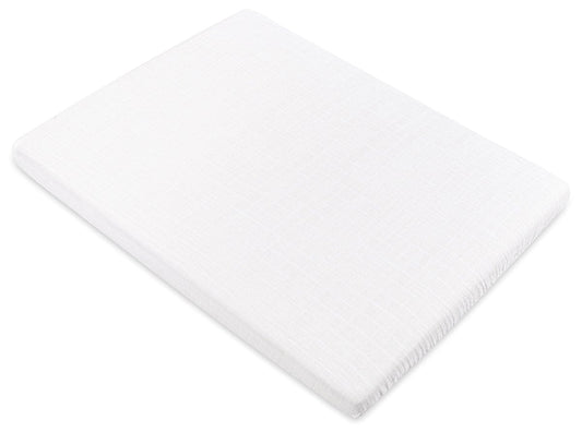 Babyletto All-Stages Organic Muslin Cotton Midi Crib Sheet - White - T29433