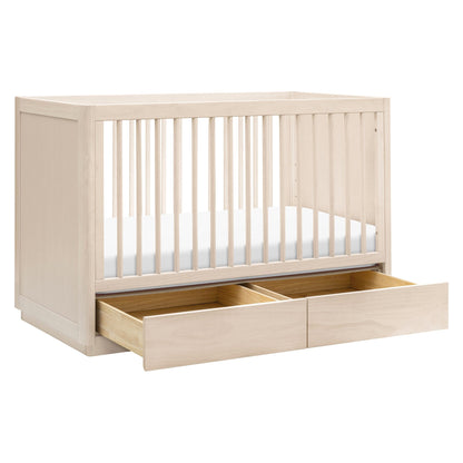 Babyletto Bento 3-in-1 Convertible Storage Crib w/Toddler Bed Conversion Kit - Washed Natural - M21601NX