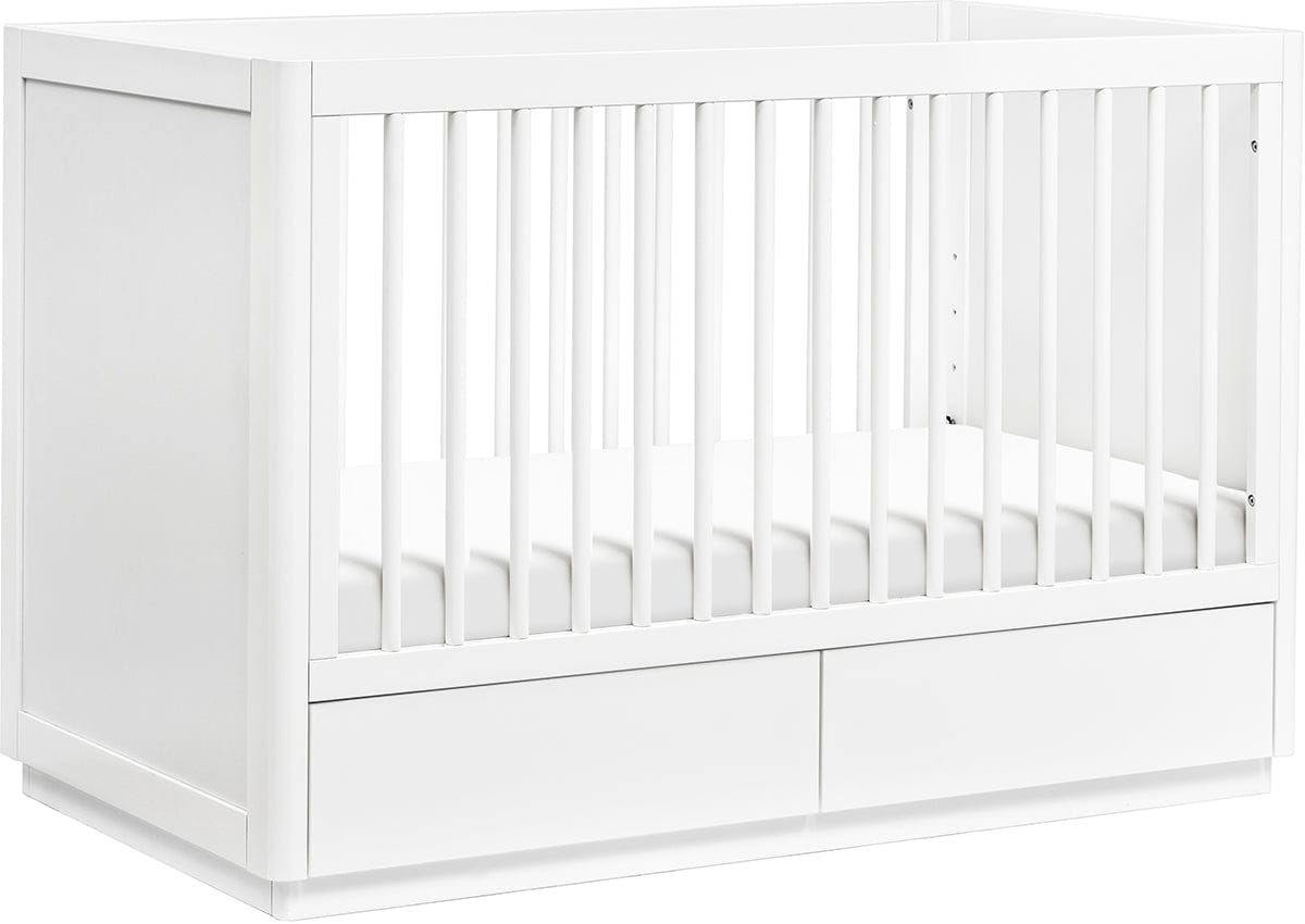 Babyletto Bento 3-in-1 Convertible Storage Crib w/ Toddler Bed Conversion Kit - White - M21601W