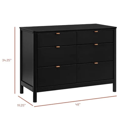 Babyletto Bondi 6-Drawer Assembled Dresser - Black - M25616B