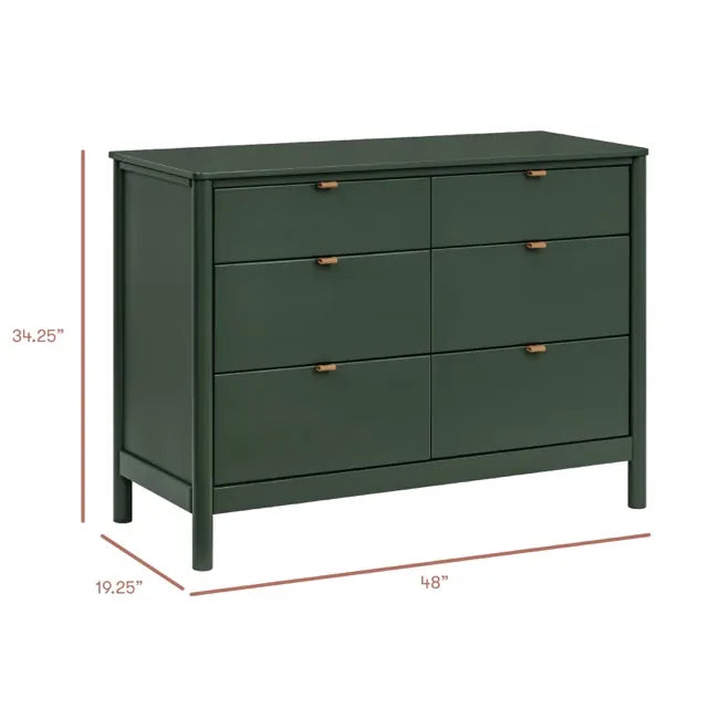 Babyletto Bondi 6-Drawer Assembled Dresser - Forest Green - M25616FRGR