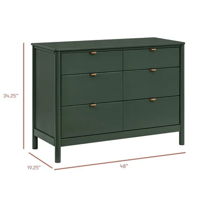 Babyletto Bondi 6-Drawer Assembled Dresser - Forest Green - M25616FRGR
