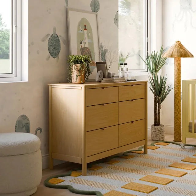 Babyletto Bondi 6-Drawer Assembled Dresser - Honey - M25616HY