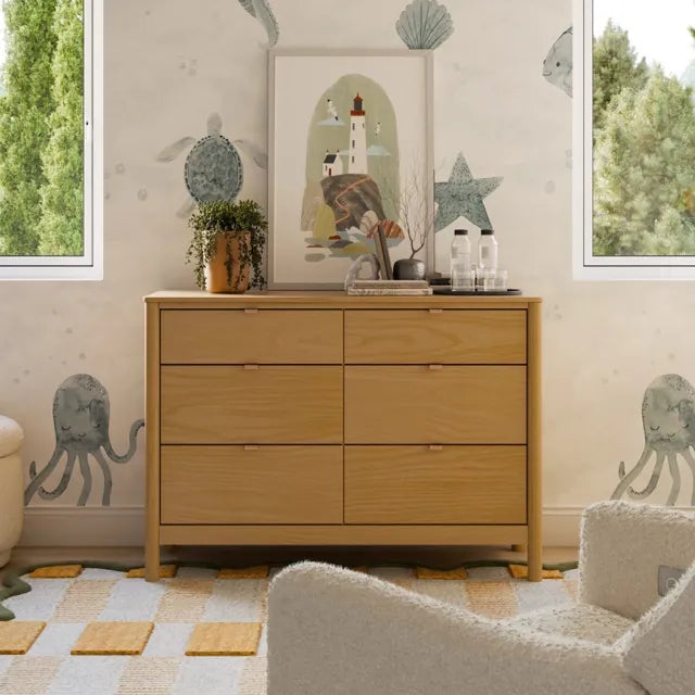 Babyletto Bondi 6-Drawer Assembled Dresser - Honey - M25616HY