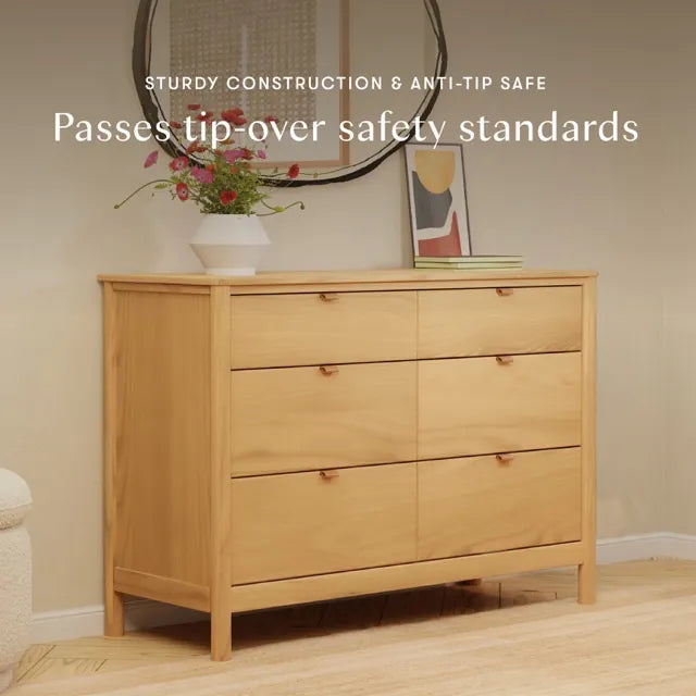 Babyletto Bondi 6-Drawer Assembled Dresser - Honey - M25616HY
