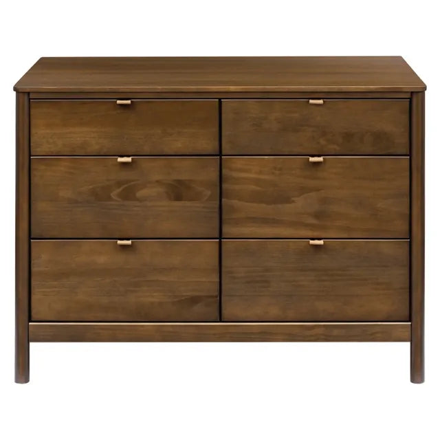 Babyletto Bondi 6-Drawer Assembled Dresser - Natural Walnut - M25616NL