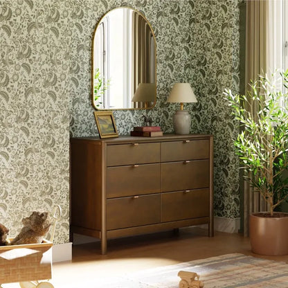 Babyletto Bondi 6-Drawer Assembled Dresser - Natural Walnut - M25616NL