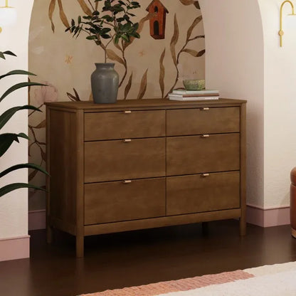Babyletto Bondi 6-Drawer Assembled Dresser - Natural Walnut - M25616NL