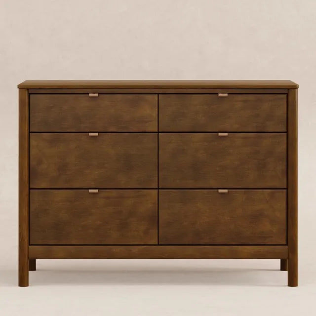 Babyletto Bondi 6-Drawer Assembled Dresser - Natural Walnut - M25616NL